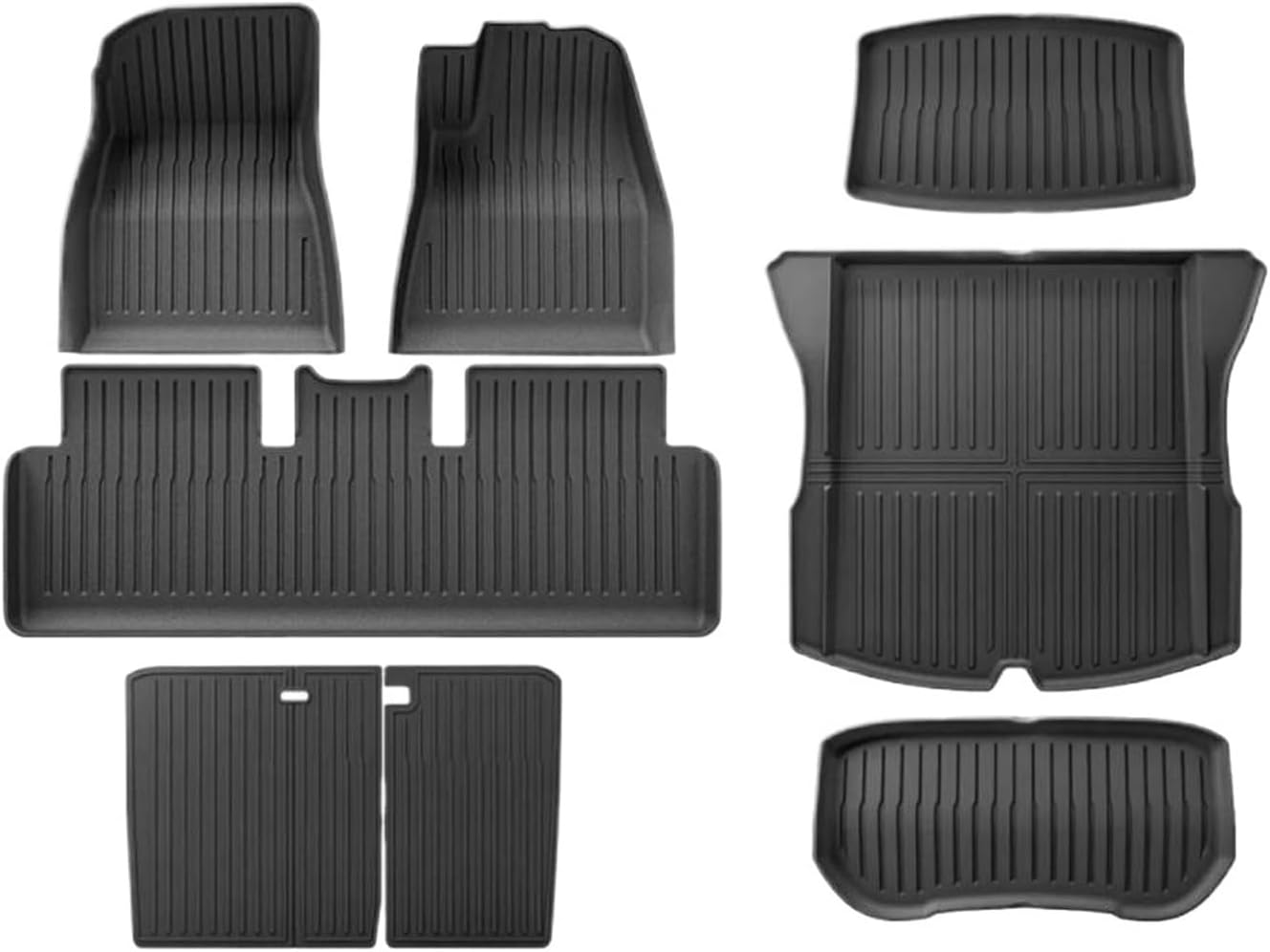 All Weather Waterproof Anti-Slip Front Rear Cargo Liner Trunk Mat Compatible with Tesla Model 3 Highland 2025 2024 2023 TPE Floor Mats,(Brown) All Weather Waterproof Anti-Slip Front Rear Cargo Liner Trunk Mat Compatible with Tesla Model 3 Highland 2025 2024 2023 TPE Floor Mats,(Brown)