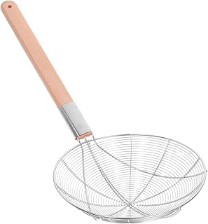 Cabilock スパイダーストレーナー スキマー ステンレススチール パスタストレーナー 調理・揚げ物用スプーン ワイヤースキマー おたま キッチン用品 フライヤースクープ スプーン 26cm