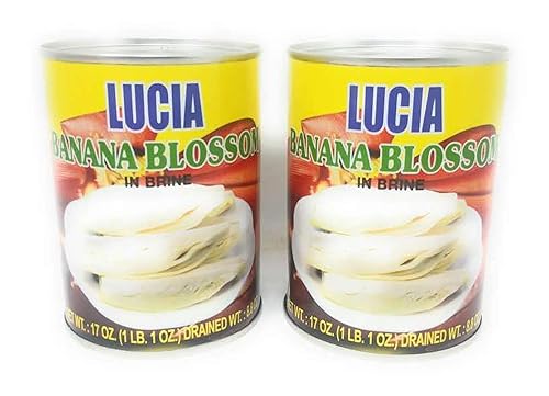 Lucia Flor de plátano en salmuera 17oz, paquete de 2