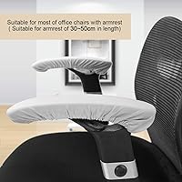 Vista 6 de Zerodis Fundas elásticas para reposabrazos de silla de oficina, cómodas y elásticas, almohadillas para reposabrazos para silla de escritorio