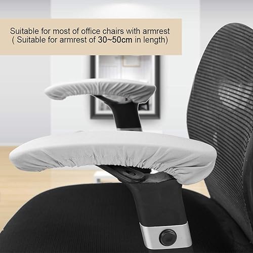 Miniatura 6 de Zerodis Fundas elásticas para reposabrazos de silla de oficina, cómodas y elásticas, almohadillas para reposabrazos para silla de escritorio para