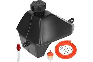 FVRITO Fuel Gas Tank, 50cc 70cc 90cc 110cc 125cc Kids ATV Quad 4 Wheeler