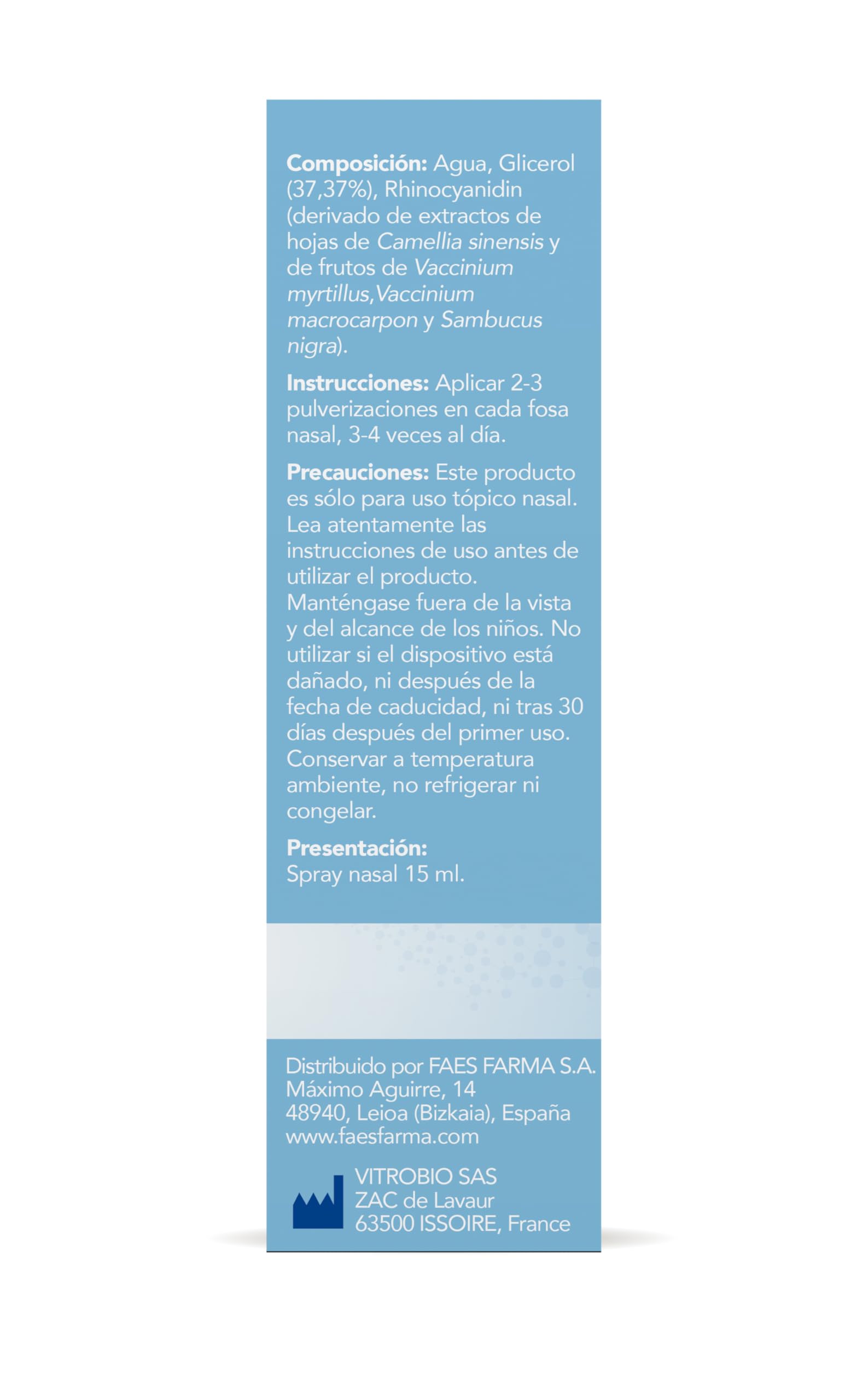 SinusOL+, Spray Nasal con Glicerol y Polifenoles Naturales, Tratamiento Sintomático de Rinosinusitis, Rinitis y Congestión Nasal - 15 ml