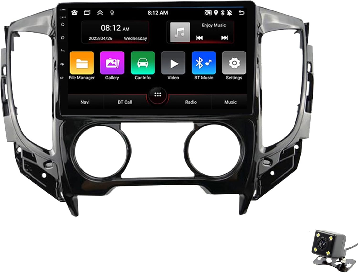 ADMLZQQ Android 12.0 Car Radio for Mitsubishi L200 2015-2019 Car Stereo GPS Navigation 9 Inch Touch Display Support Screen Mirror WiFi BT Steering Wheel Control FM/RDS DSP Car-Play
