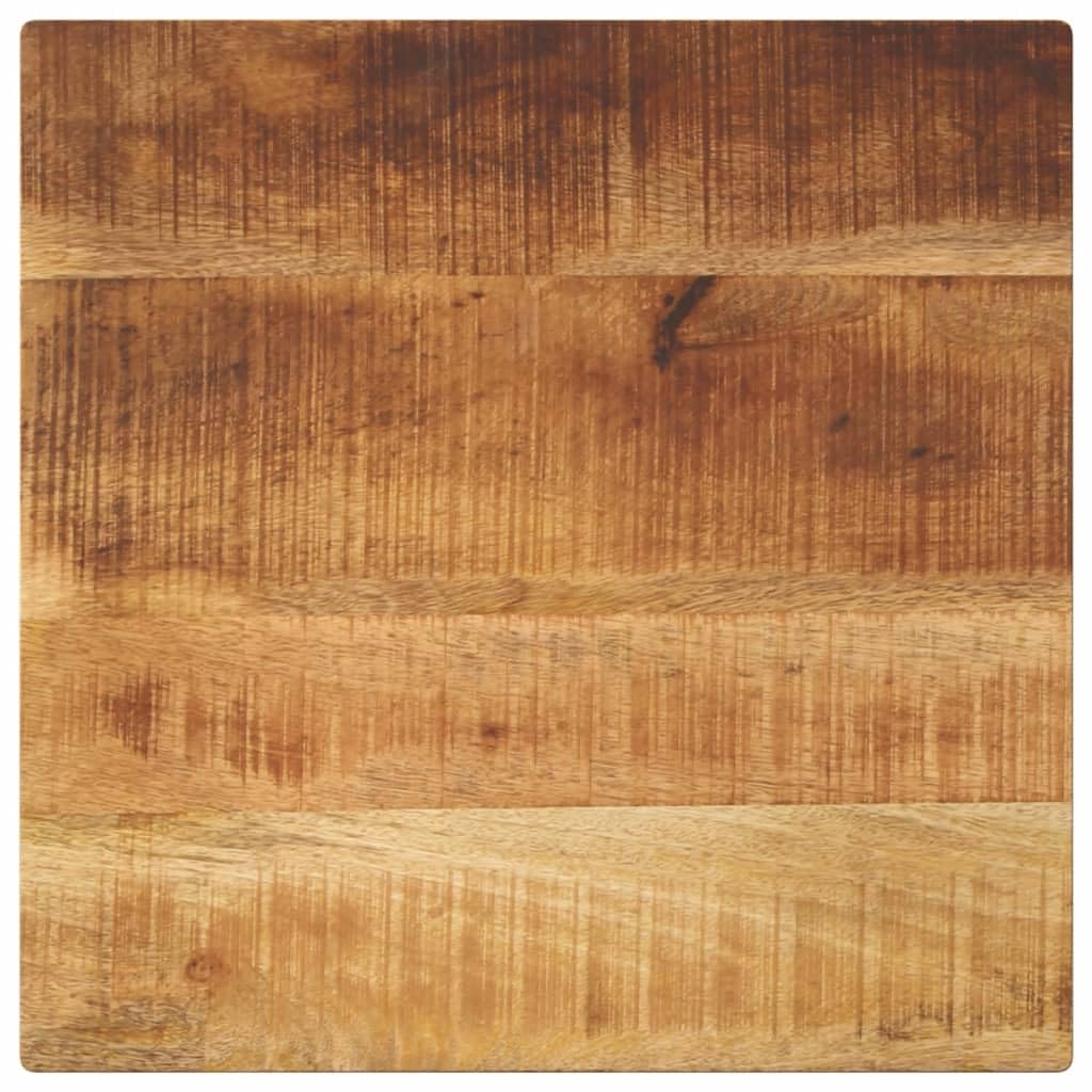 Accessori per tavoli-Piani da tavolo-Top 50x50x3,8 cm quadrato in legno massello grezzo mango