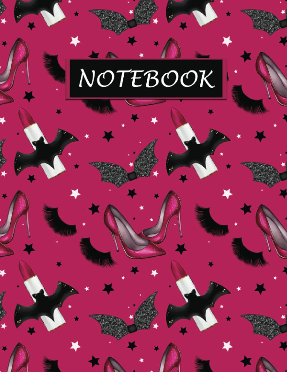 Notebook: Halloween Notebooks, Lipstick and Stilettos Journal, Halloween Gifts, 8.5"x11" A4 120 pages