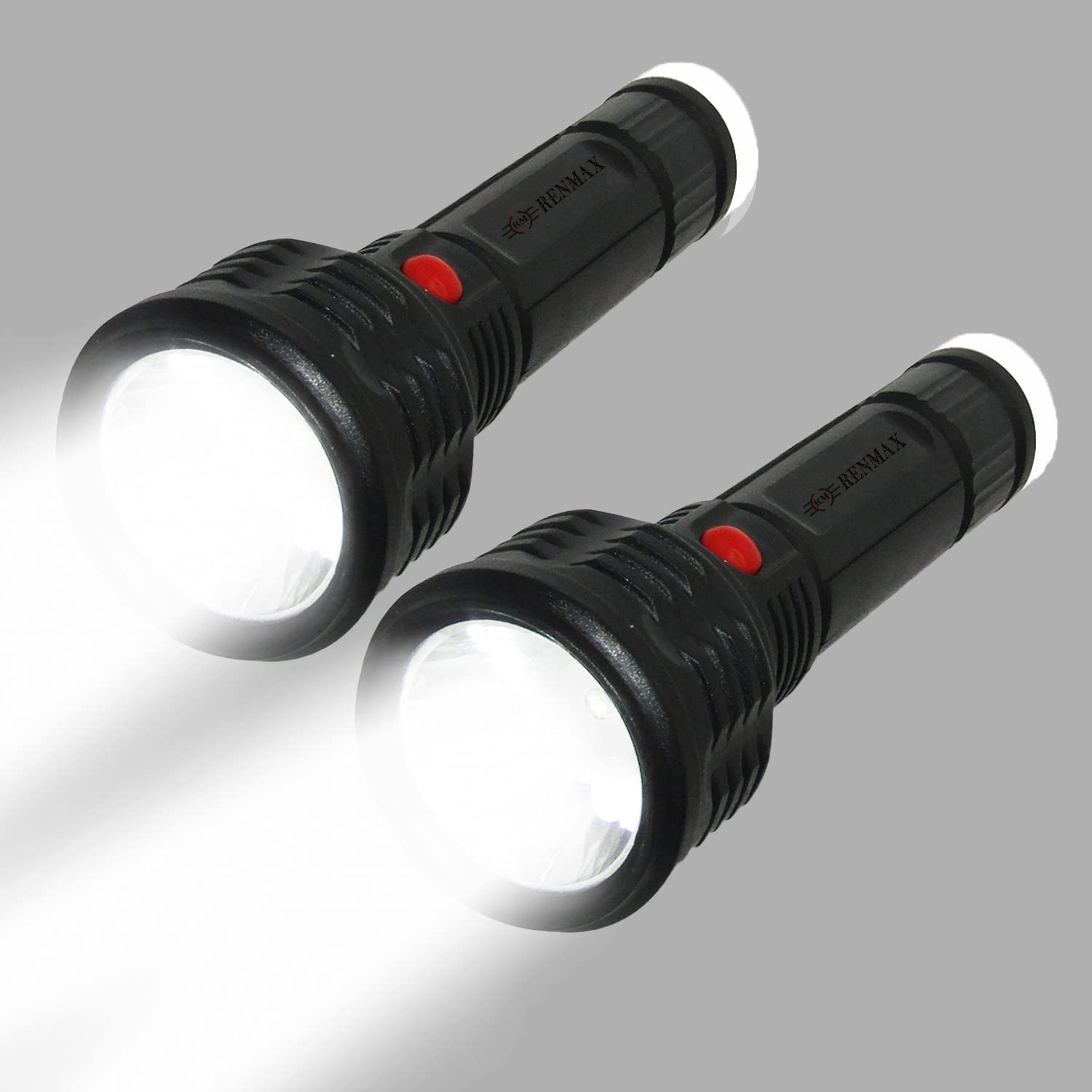 RENMAX LED Pocket Torch Bright Beam 500m Range & Tail Light Pocket 2000mAh Li-ion Rechargeable - Pack of 2 (Pocket Size Plastic) (B0C465SH2H) Amazon Price History, Amazon Price Tracker