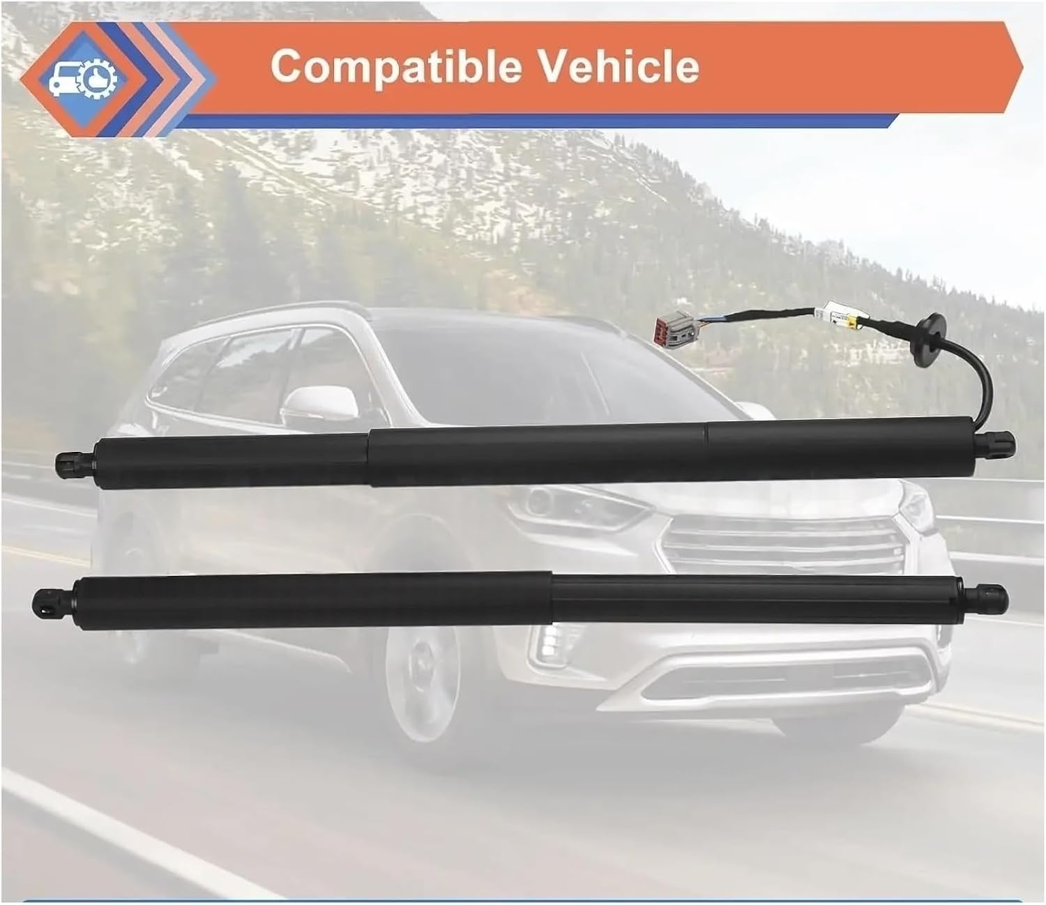 1pcs Rear Left/Right Trunk Liftgate Power Hatch Lift Support Opener 2016-2019 Compatible with Ford Explorer GB5Z14B351A(Right uncharge)