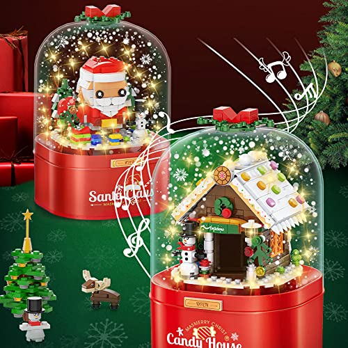 Majoma The Christmas Music Box Baustein Kreativserie Christmas Scene Spieluhr Bausatz Kompatibel Mit Lego-Technologie – Bild 4