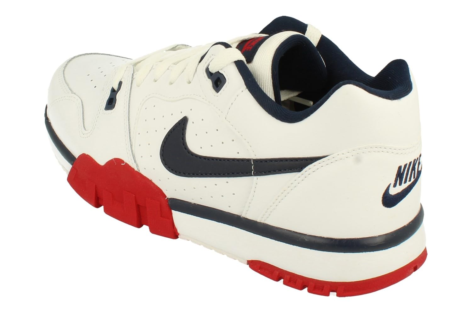 Nike Cross Trainer Low Mens Trainers CQ9182 Sneakers Shoes (UK 8 US 9 EU 42.5, White Obsidian Gym red 101)