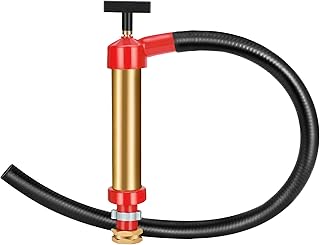 Upgraded 34060-0130 Marine Engine Oil Drain Hand Pump Compatible with omc and mercruiser, Brass (10.25" Long, 1.25" Diameter, 1 Gallon/Minute Output) Replace 802889A1 802889Q1
