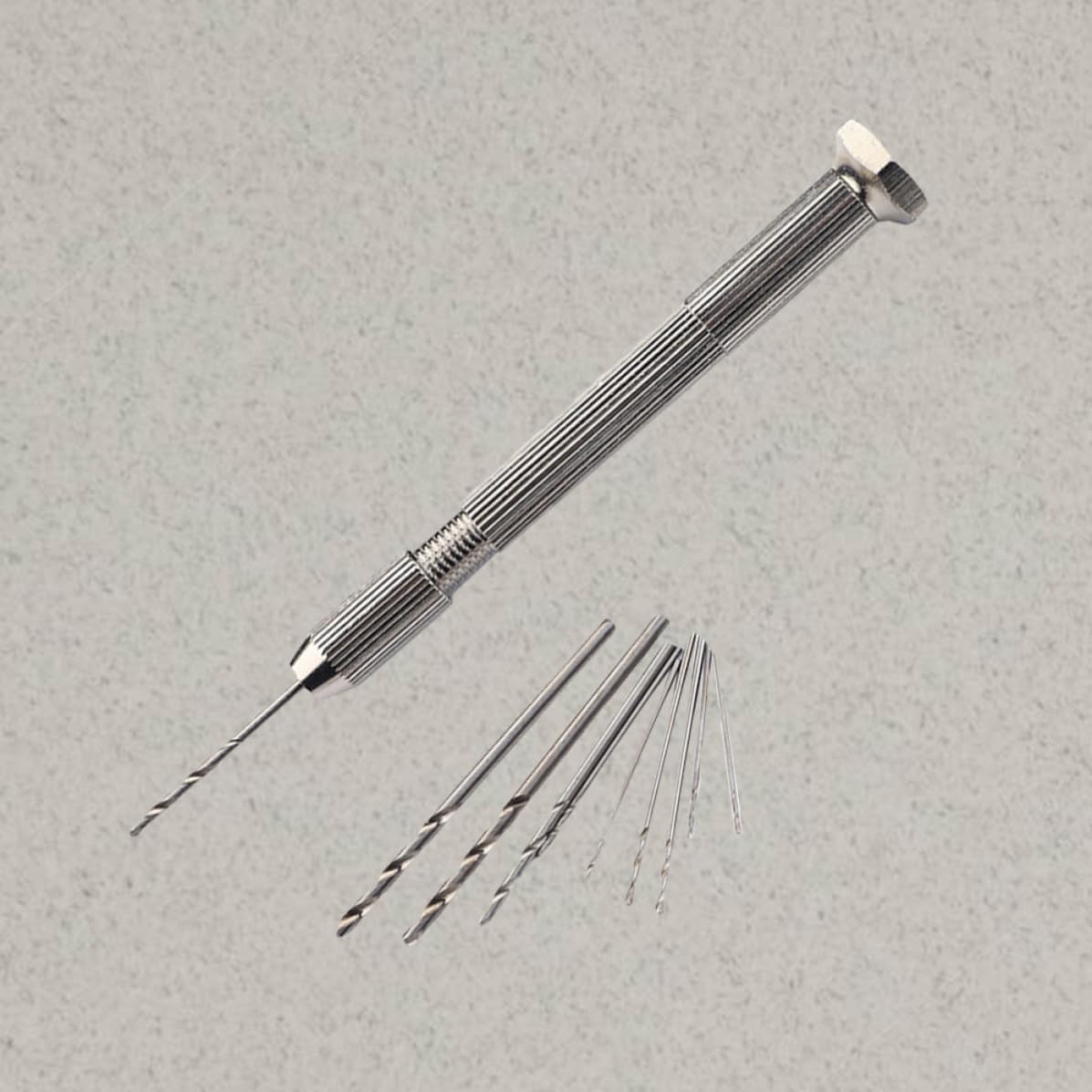 10 Pieces Precision Pin Vise Hand Drill with 3-jaw Chuck