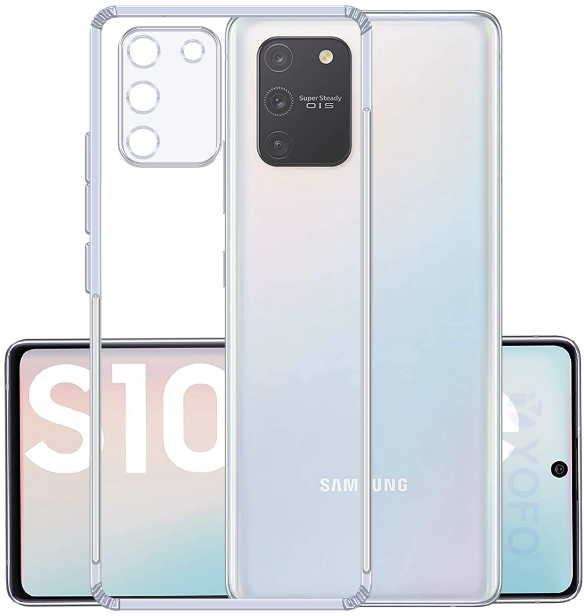 YOFO Silicone Back Cover for Samsung S10 Lite / A91 (Transparent) Camera Protection with Dust Plug (B08W8B8M53) Amazon Price History, Amazon Price Tracker