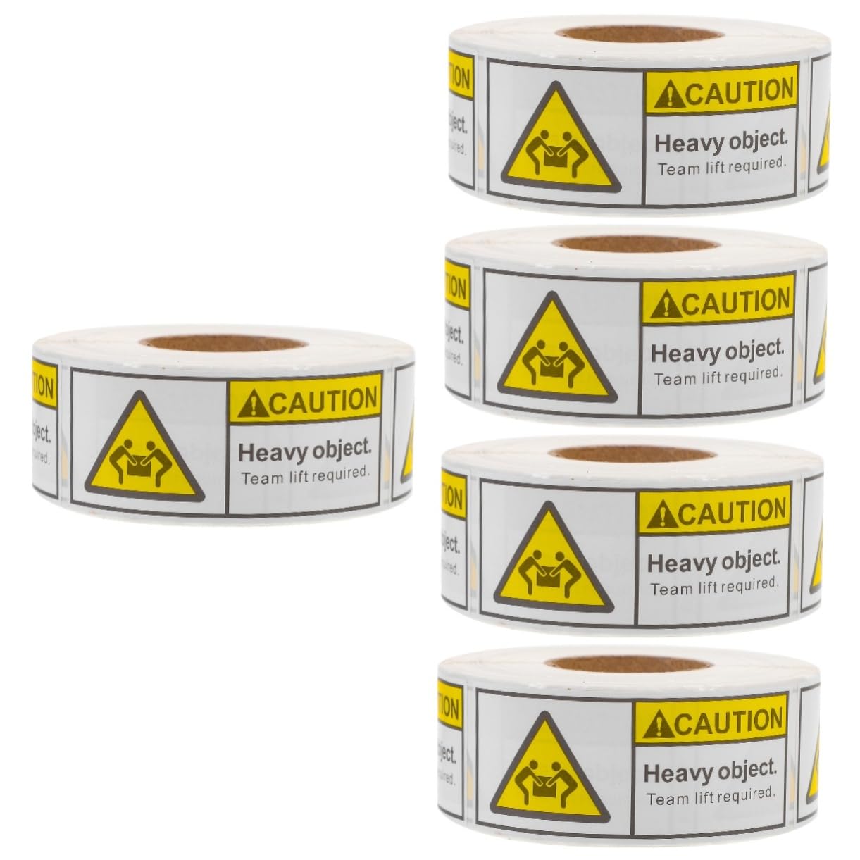 PRETYZOOM 5 Rouleaux Autocollants Étiquettes Heavy Object Étiquettes Adhésives pour Équipement de Levage Équipe pour Expédition