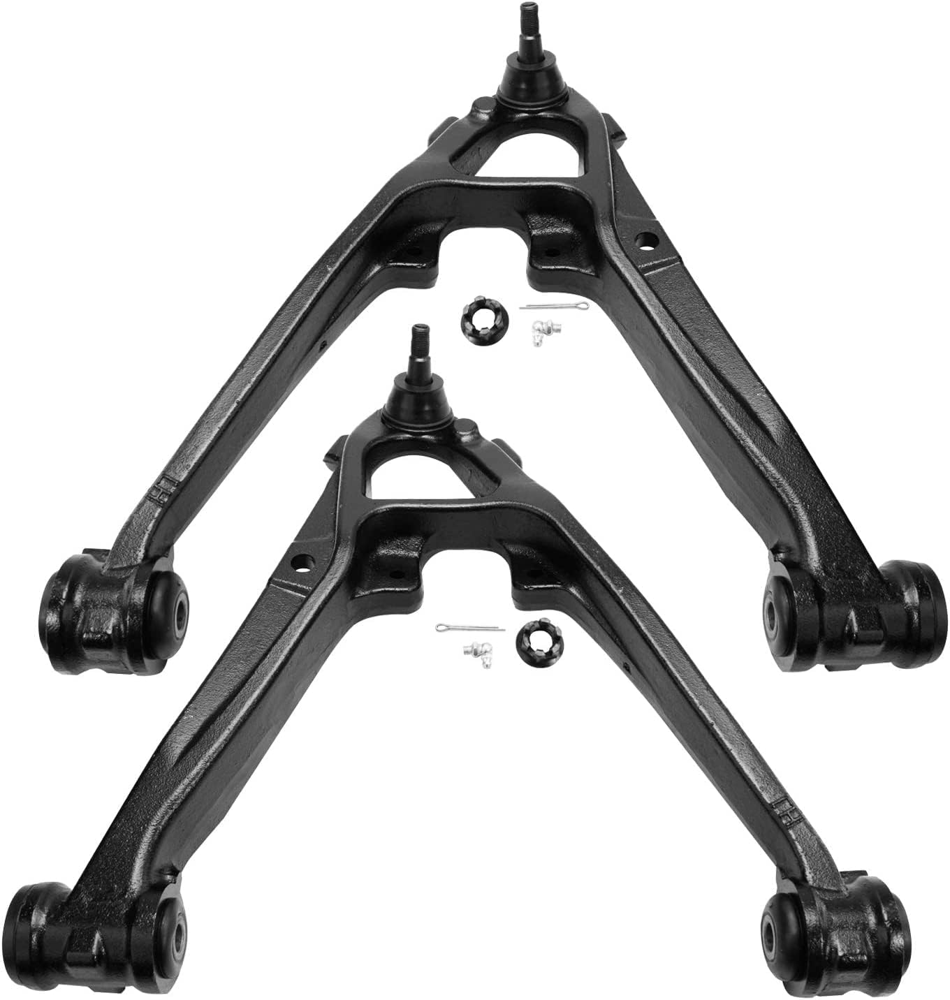 Detroit Axle - 4WD Front End 14pc Suspension Kit for Silverado Sierra Yukon XL Suburban 1500 Tahoe Avalanche Escalade, 2 Wheel Bearing Hubs 4 Control Arms 4 Tie Rods 2 Sway Bars 2 Boots Replacement