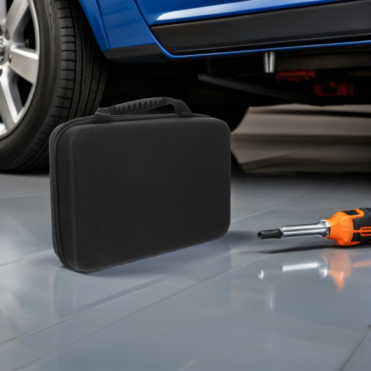 Ciieeo Bolsa Organizadora de Almacenamiento de Cables para Aspiradora de Coche, Estuche Rígido Eva 30x20x9 Cm, Portátil Prueba de Polvo, Adecuado para Viajes y Uso Diario en Automóviles