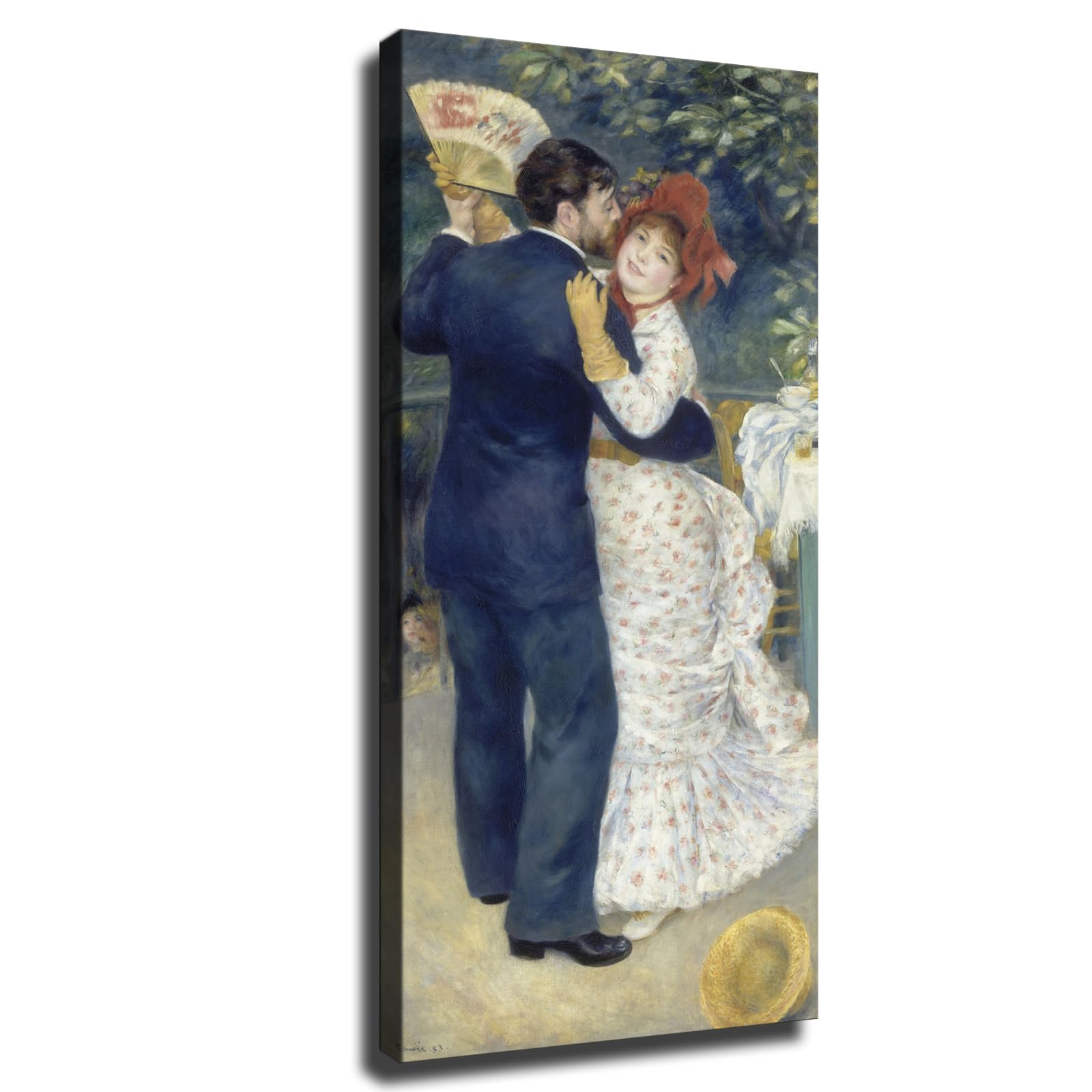 Wall Art Canvas Prints- Pierre Auguste Renoir painting artwork- Country Dance Posters Room Aesthetics-Best decoration for kitchen living room bedroom