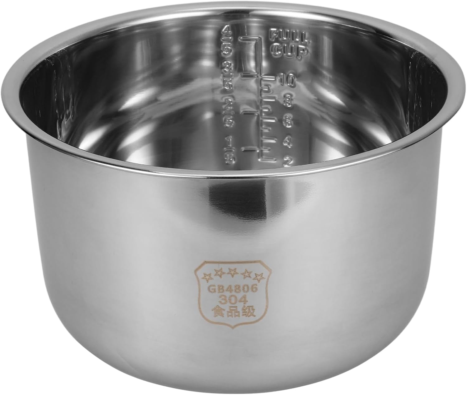 Cabilock Rice Cooker Liner 5L Cooker Inner Tank Rice Cooker Accessories Electric Cooker Accessories Inner Rice Cooker Pot Power Cooker Parts Inner Pot Cooking Supplies Stainless Steel Instant