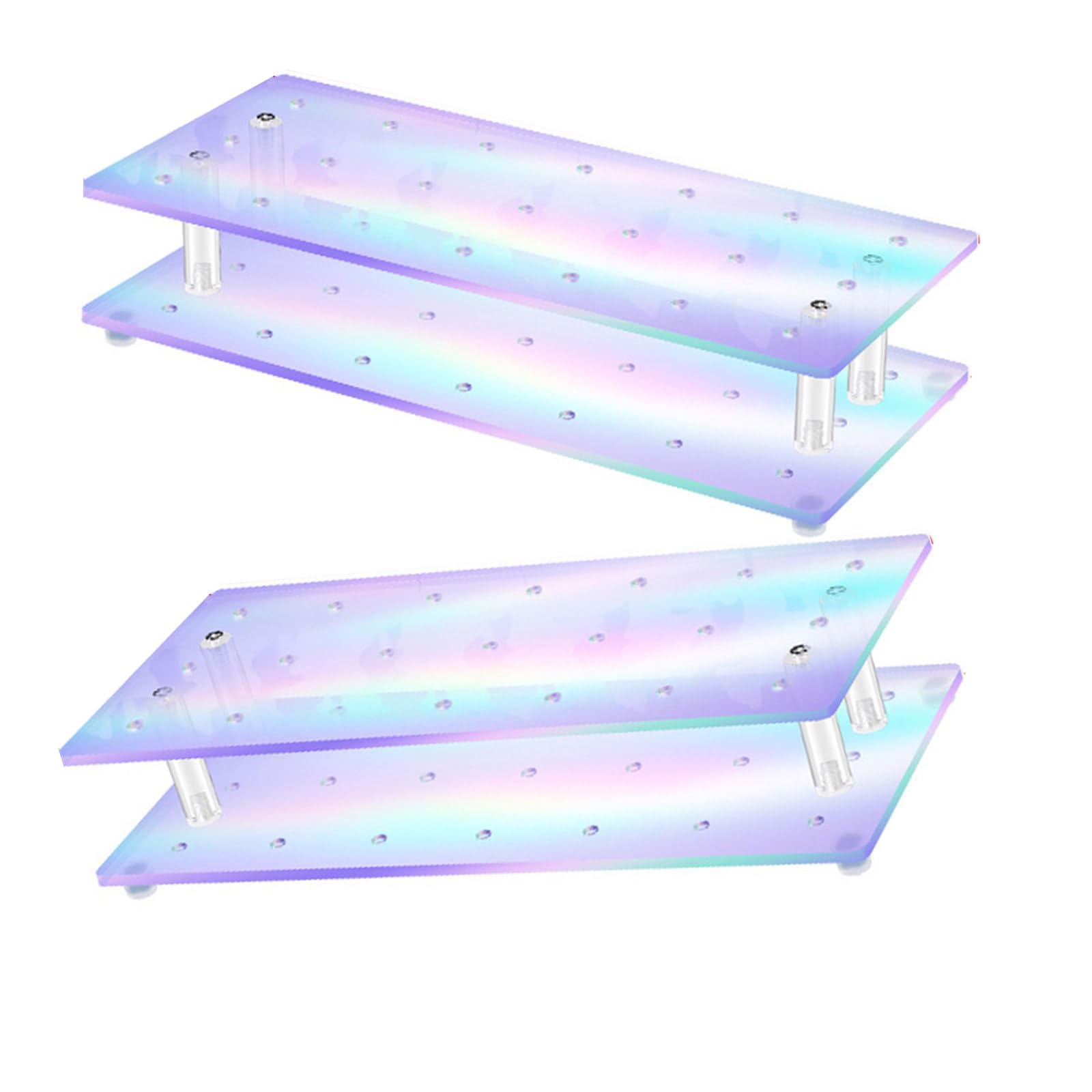 Jazuaiao Clear Acrylic Candy Stands with 21 Holes for Drying Bonbon Candy Display At Birthday Event Sturdy Acrylic Dessert Drying Rack