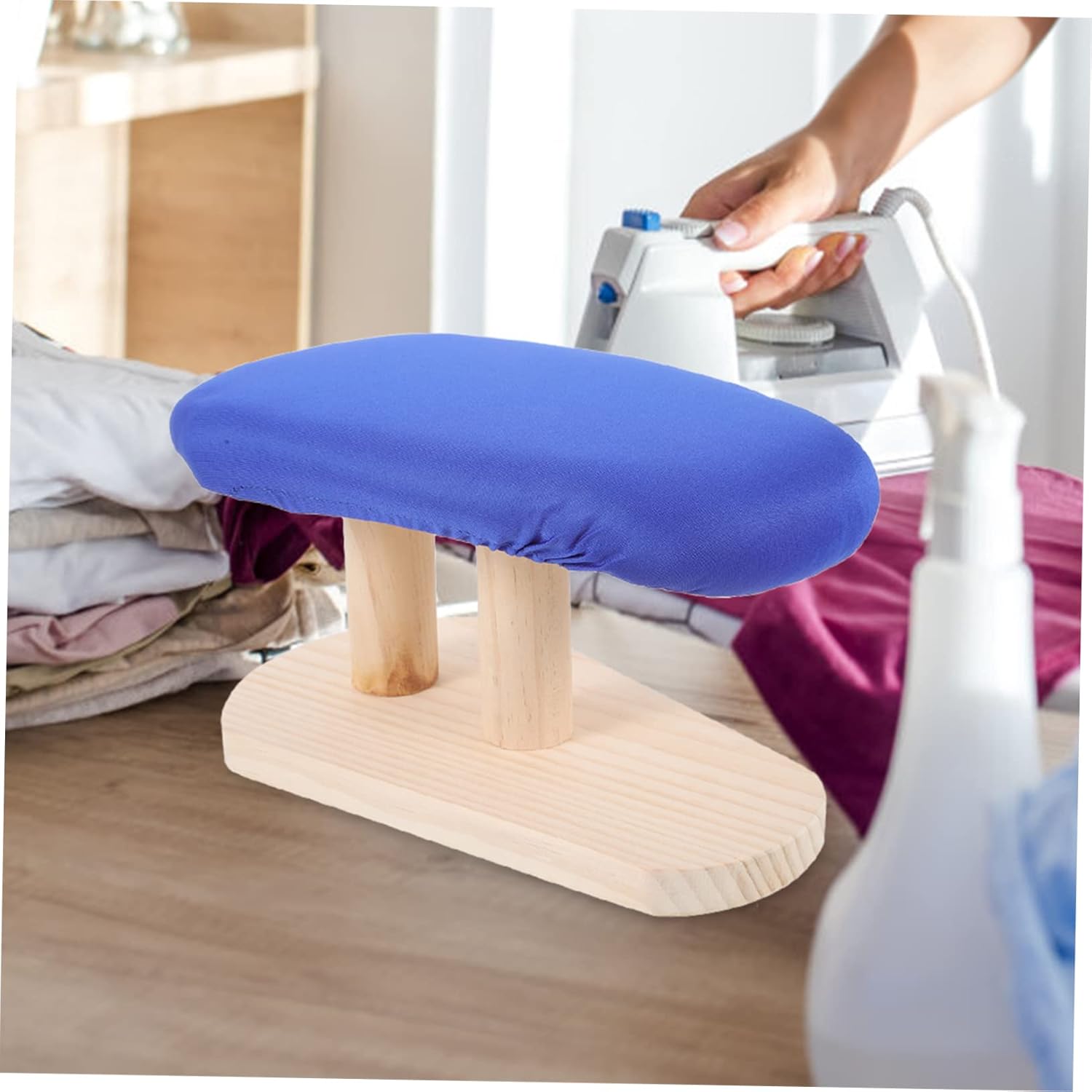Ciieeo Portable Ironing Board with Heat Resistant Cover and Thick Padding Lightweight Home Ironing Aid for Dorms and Spaces Easy to Use Design for Sleeves and Back Garments
