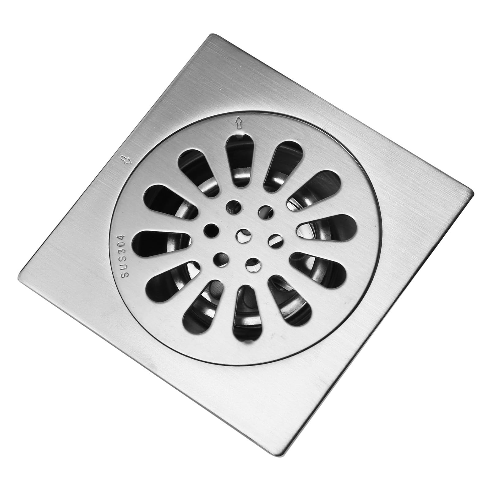 Yctze Desagüe de Suelo de Acero Inoxidable, Diseño Cuadrado (Style 3)