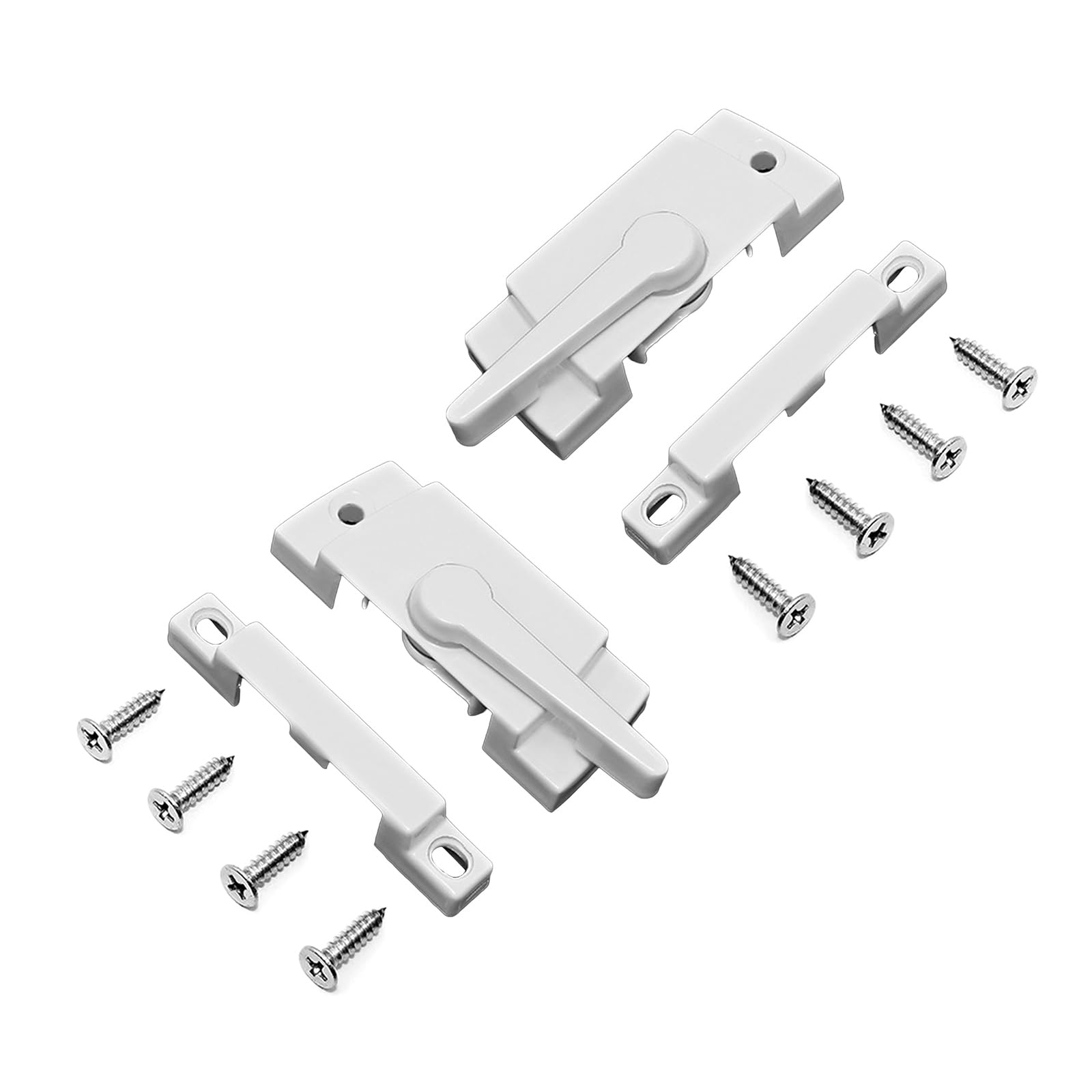 Window Crescents with Screws Zincs Alloy Door and Window Crescents Sliding Fittings for Vertical and Horizontal Sliding