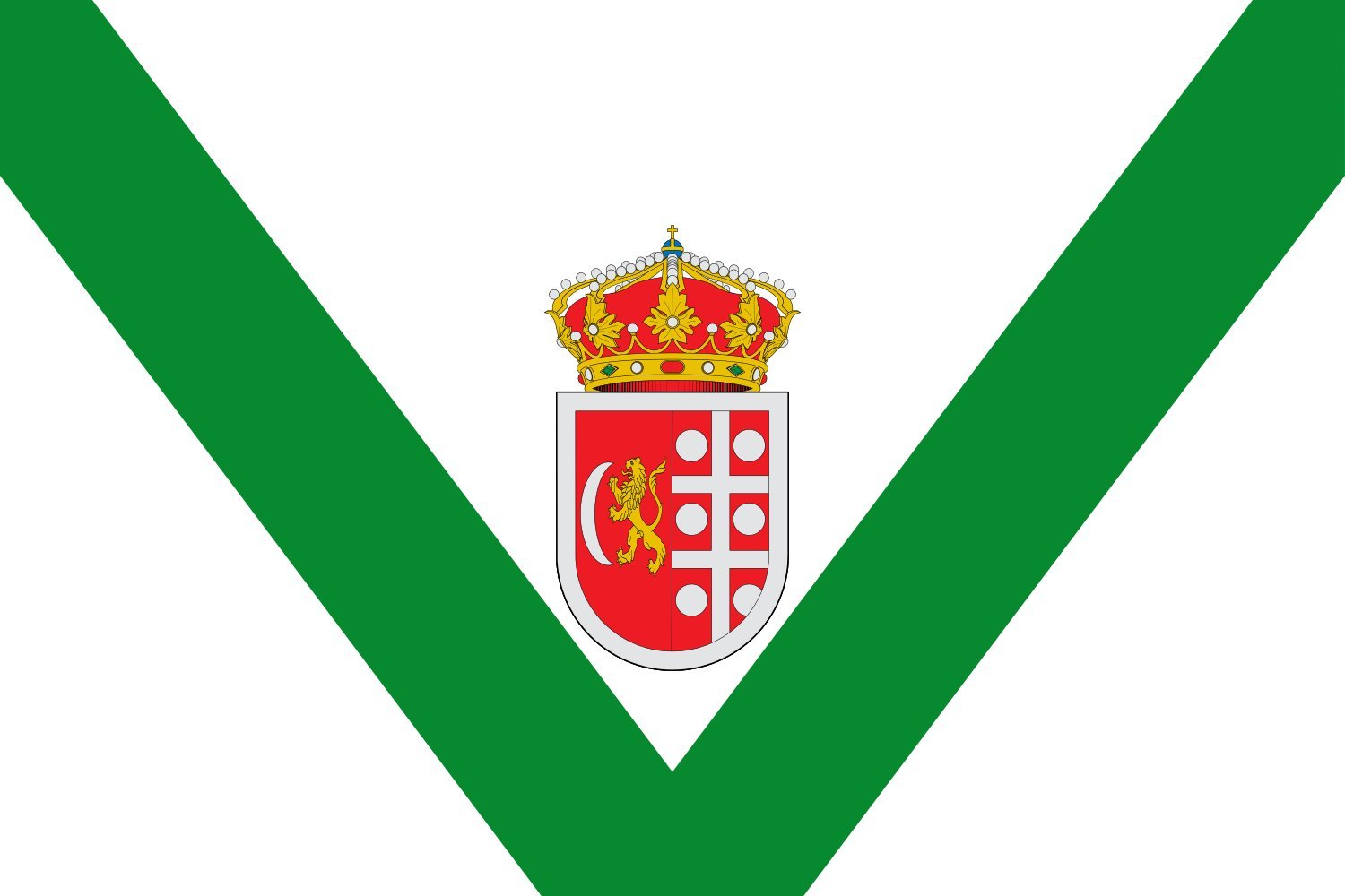 Drapeau Large Barajas de Melo en paño blanc haut de gamme