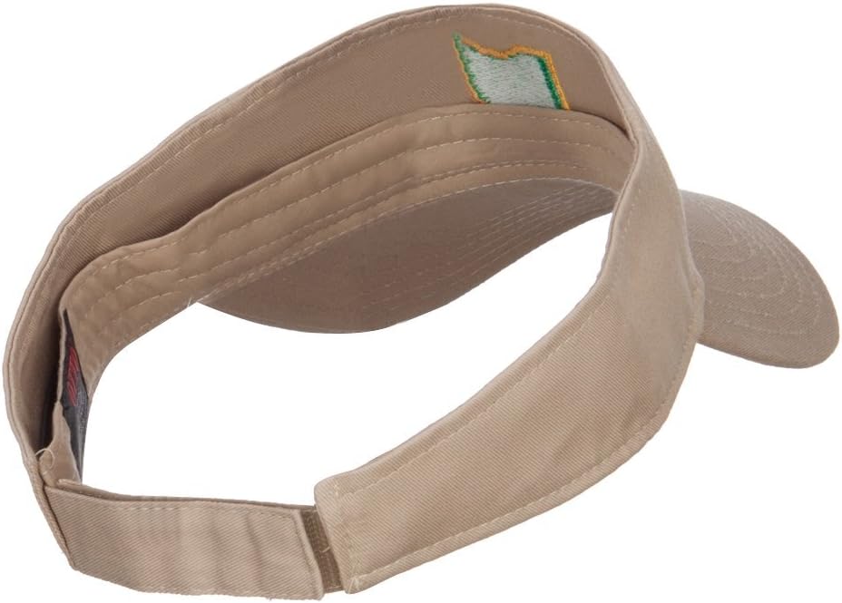 Ohio State Map Embroidered Sun Visor