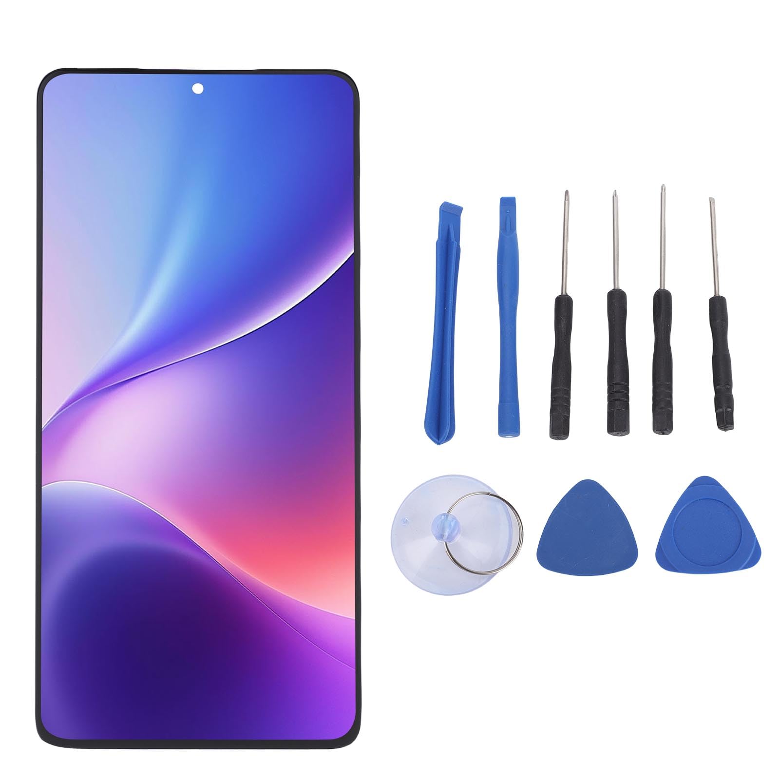 Diyeeni Am OLED para Reemplazo de Pantalla de Lápiz óptico Edge 60, Ensamblaje de Digitalizador de Pantalla Táctil de Pantalla OLED, Admite Función de Huellas Dactilares con Las