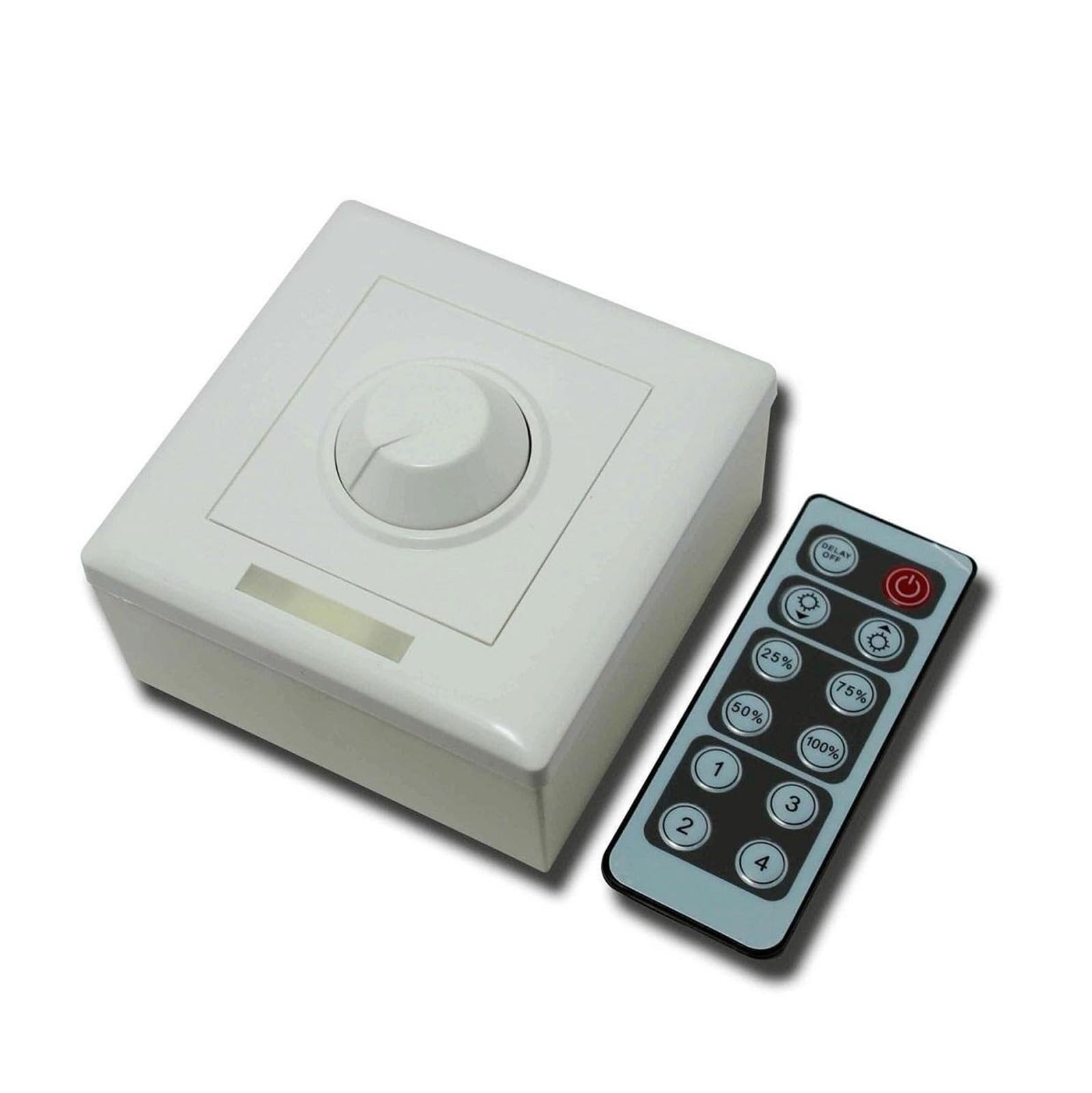 Regulador de intensidad de 12 teclas, controlador RGB, atenuador de control inteligente LED monocromático de 86 paneles