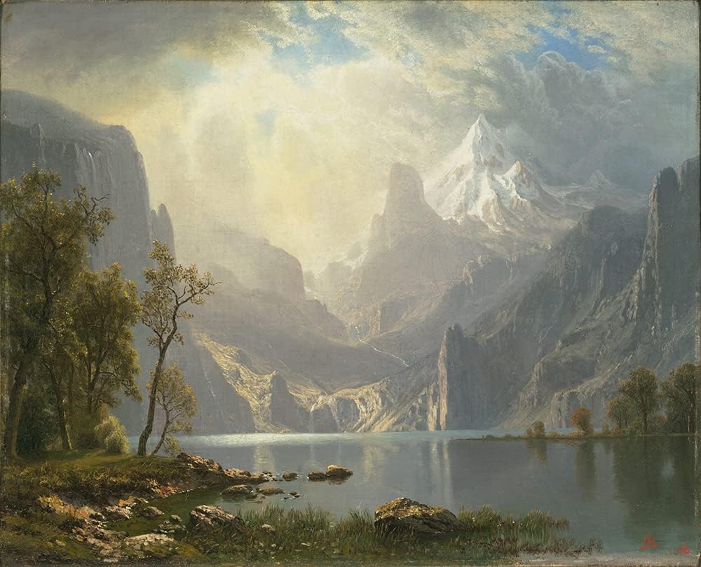 ArtDirect in The Sierras (1868) 14x11 UnFramed Museum Art Print Poster Ready for Framing by Albert Bierstadt (American, 1830-1902)