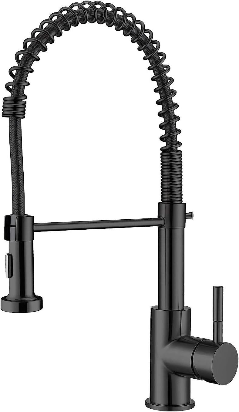 🔥 Crazy Deals AJOYEUX Pull Down Kitchen Sink Faucet Single Handle (Black)