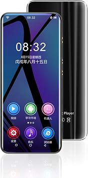 MP3 Player with Bluetooth and, 4.0 Inch Full MP4 MP3 Player with Speaker, for Android Streaming Music Player Portable HiFi Sound Digital Audio Player 2050mAh Black1