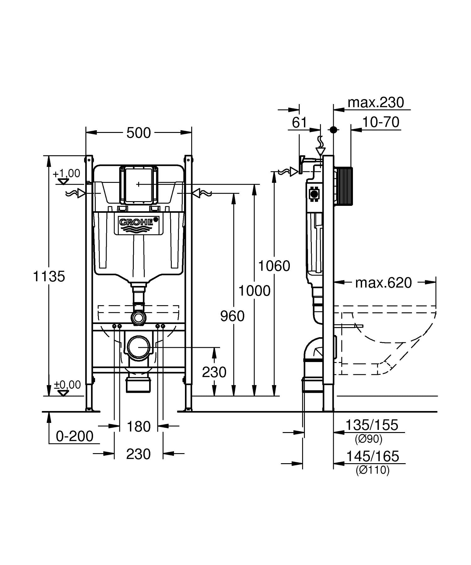 Solido 2in1 WC 1,13m