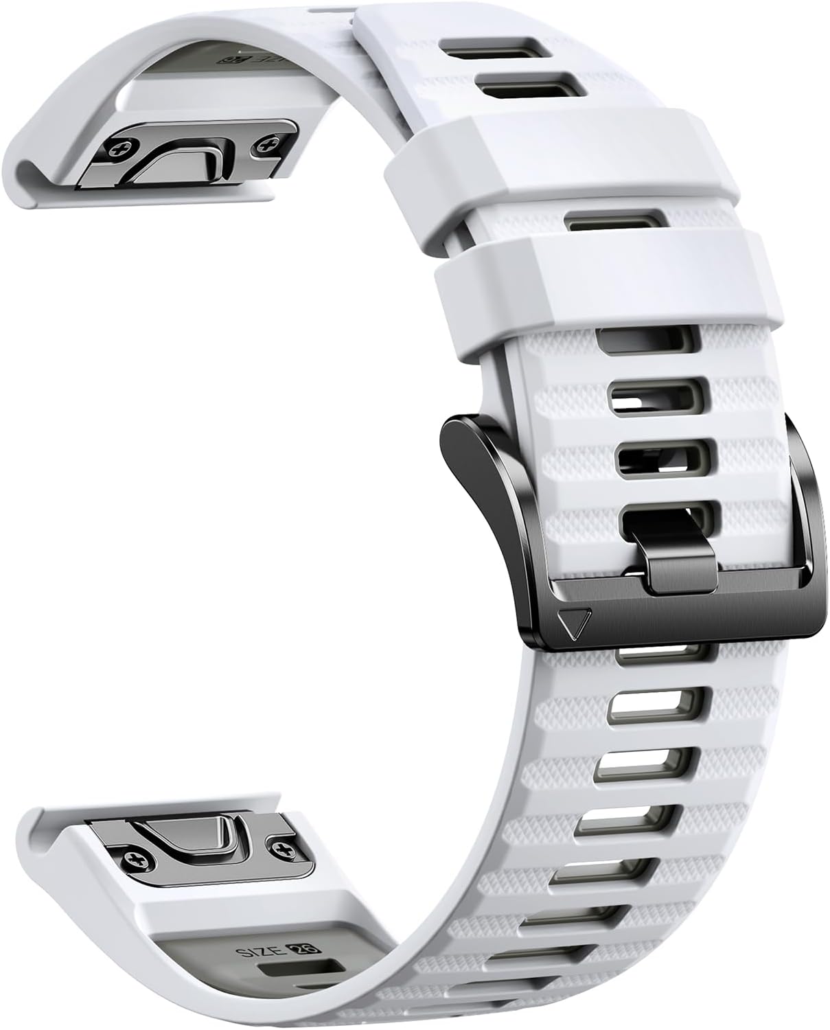 Quickfit 26mm Watch Bands for Garmin Fenix 8 51mm/7X/6X/5X, Sports Silicone Bands Compatible with Garmin Fenix 9/9 Pro/8 Pro 51mm/7X Pro/6X Pro/5X Plus/3/3HR/Descent MK1/MK2i Smartwatches