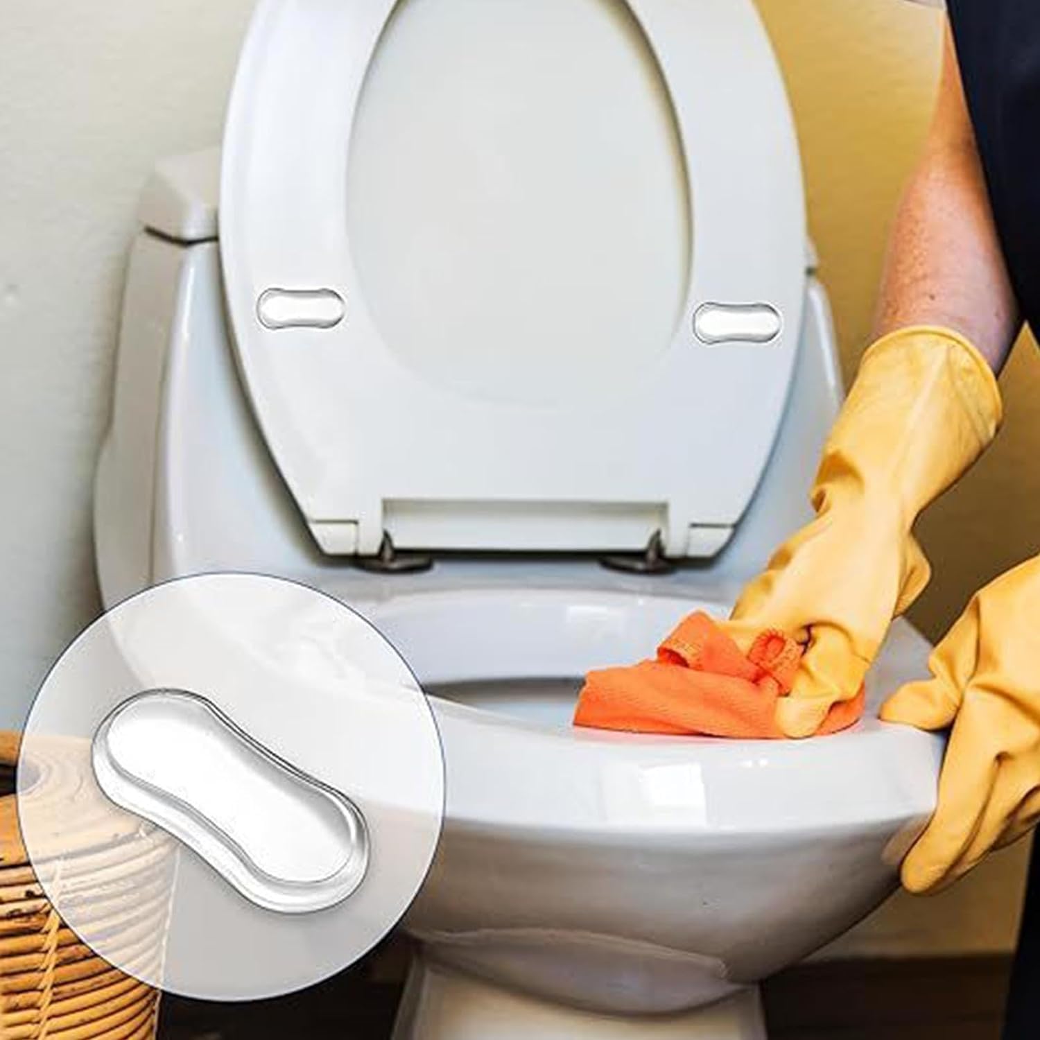 WC-Sitz Stoßstangen Set 16 Stück - Ersatz Stoßdämpfer Für Toilettensitze