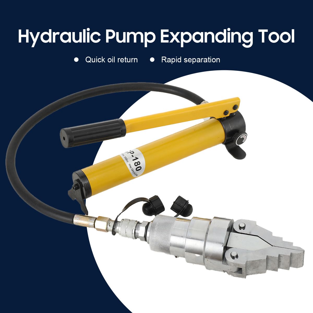 12T Hydraulik Flansch Spreizer Hydraulische Flanschspreizer Spreader Trenner und Pumpe für Wartung von Rohrleitungen und den Austausch von Flanschen, FYQ-55 Flanschexpander