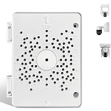 Universal PTZ Camera Junction Box Security Camera Bracket Outdoor, Plastic Waterproof Mount Bracket Hide Cable Junction Box, Only Compatible with PTZ Cameras 1 Pack