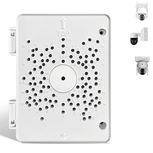 Vista 20 de Caja de conexiones para cámara de seguridad, soporte para cámara de seguridad al aire libre, soporte de cámara de seguridad impermeable de plástico