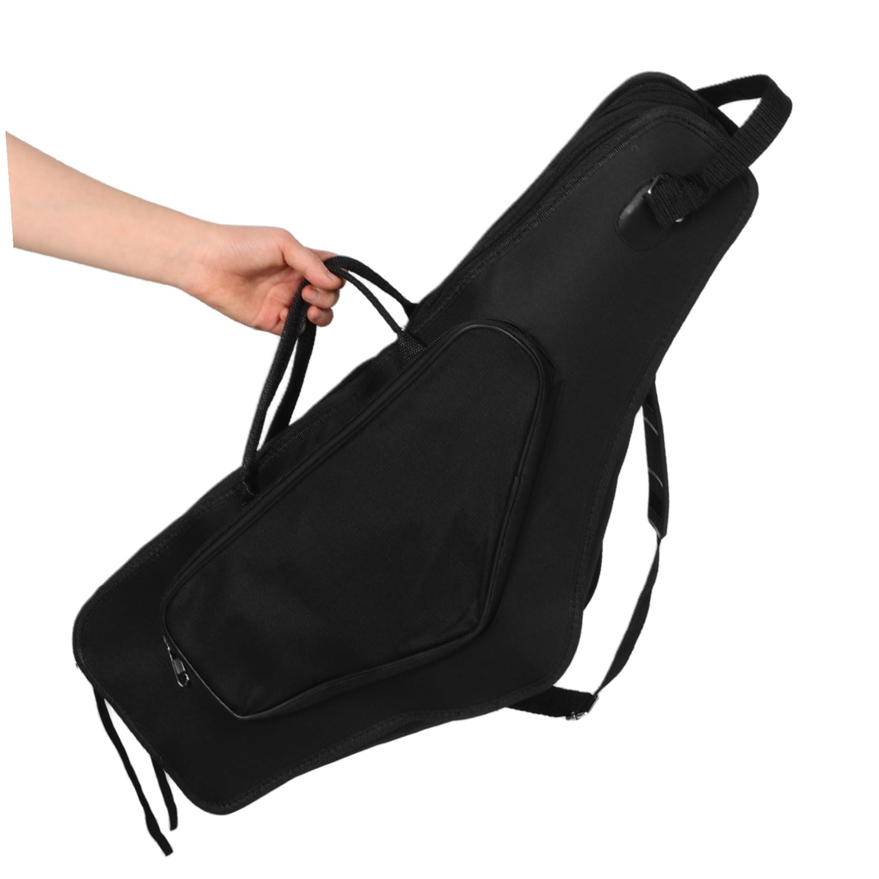 Custodia Borsa per Sassofono Contralto, Zaino Leggero Nero | Oxford e Spugna, e Antiurto, per Musicisti, Design Semplice Stile Moderno