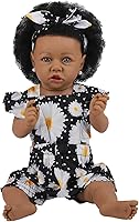 Vista 15 de HOOMAI - Muñeca imitación de bebé real, con cuerpo suave de 22.8 pulgadas, muñeca realista de niña afroamericana