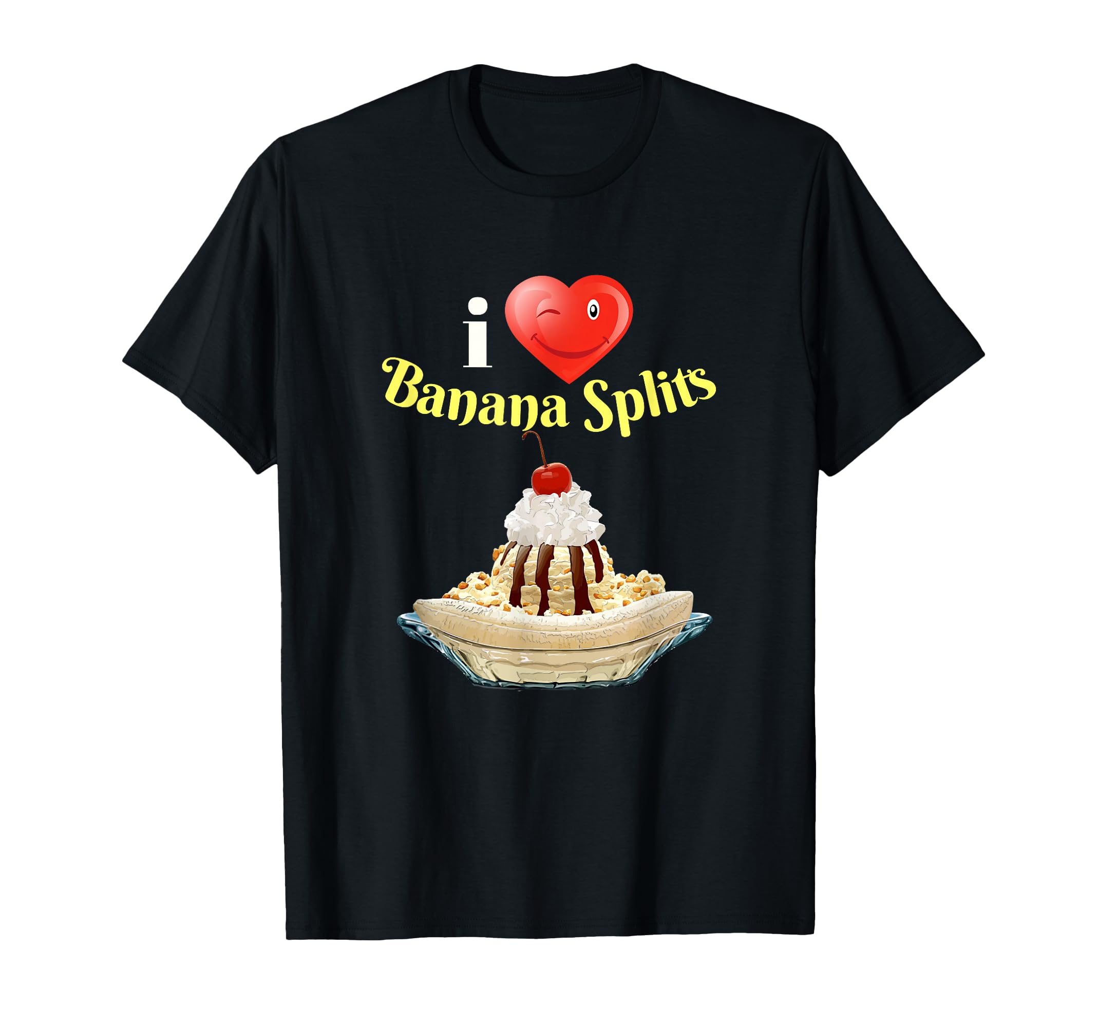 Cool: I Love Banana Splits Shirt Ice Cream Party Outfit Gift T-Shirt