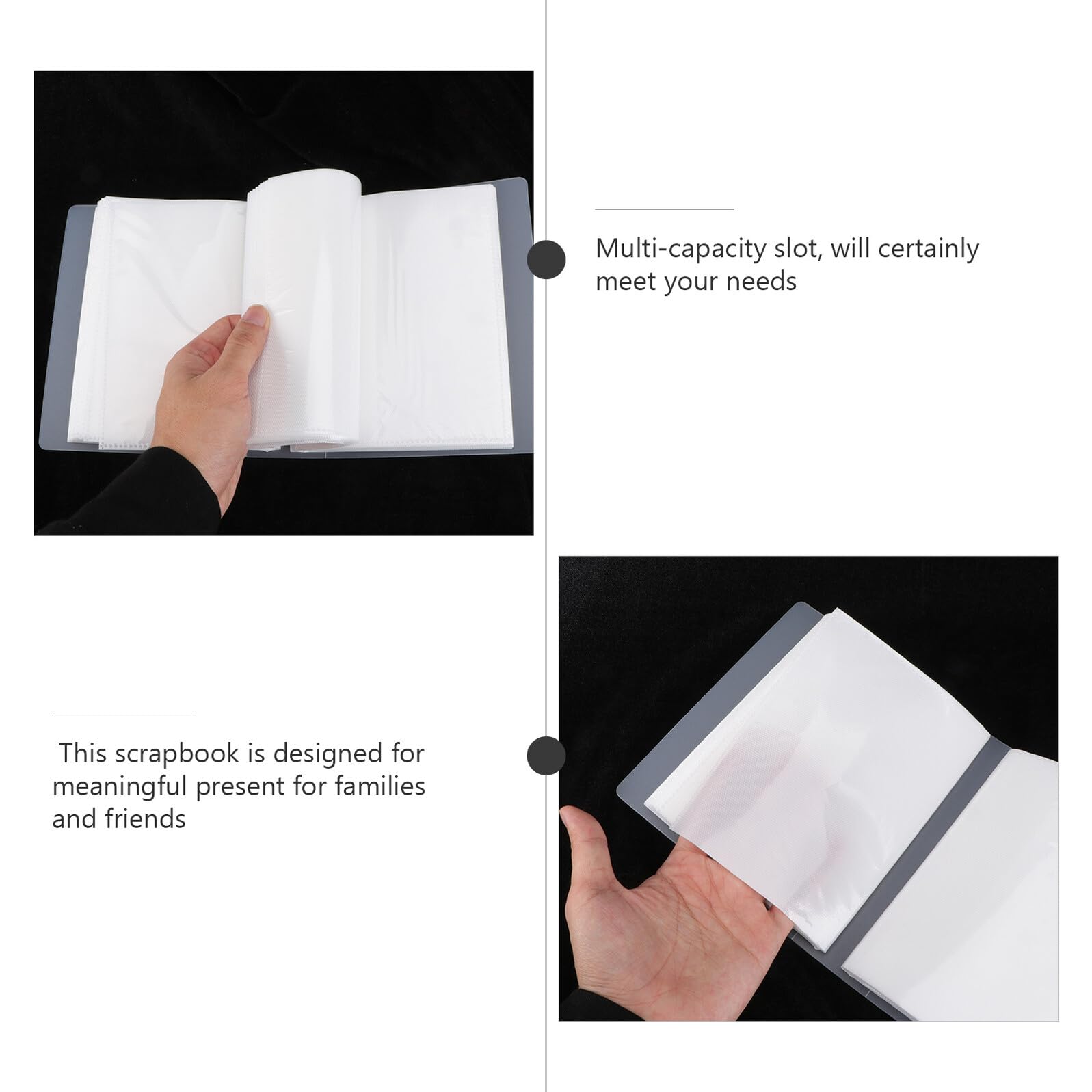 LIFKOME Álbum de Fotos Almacenamiento para Fotos Personalizable de Pp Mate de 6 Pulgadas 100 Hojas Adecuado para Estudiantes y Bodas