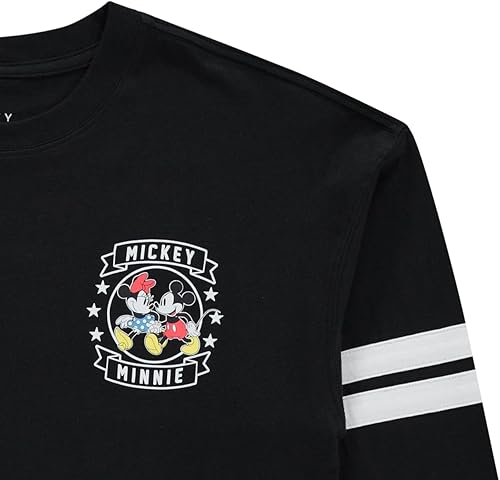 Miniatura 4 de Disney Camiseta deportiva de manga larga con diseño de Mickey y Minnie Mouse, Mickey y Minnie, para mujer