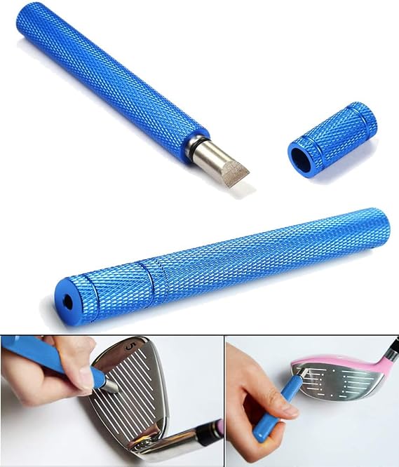 Golf Groove Sharpener,Golf Club Groove Sharpener,Groove Sharpener,Club Sharpener,Groove Sharpening Tool - Generate Optimal Backspin - Suitable for U & V-Grooves