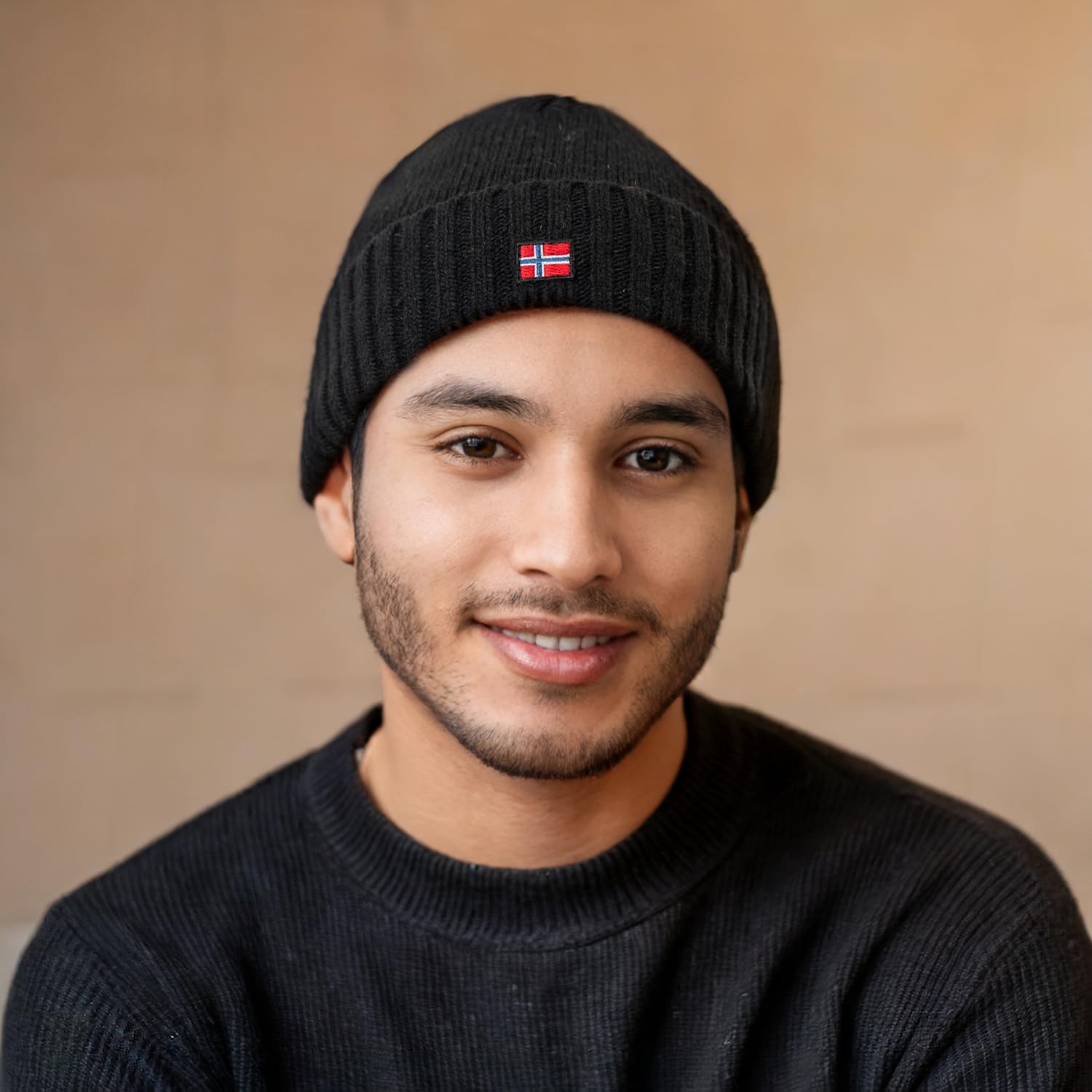 ACE Norway Cappello invernale - Berretto in lana di pecora lavorato a maglia per adulti - Berretto in lana per uomo e donna