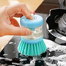 Escova de Limpeza com Dispenser de Detergente, Multiuso (Azul)