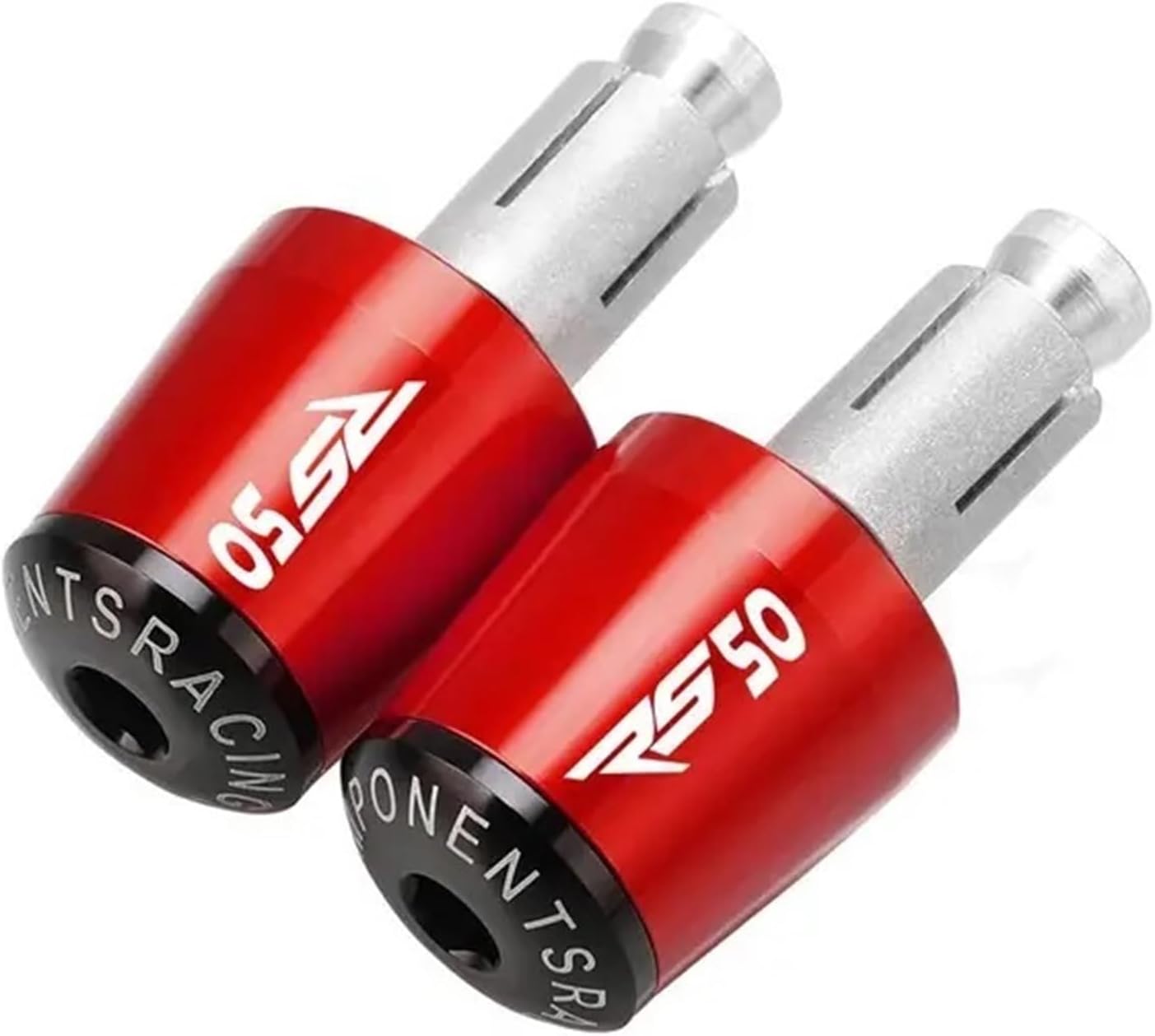 Dla APRILIA RS50 RS 50 1999 2000 2001 2002 2003 2004 2005 Kierownica Motocykla Uchwyty Czapka Wtyczka Ręczna Zaślepka (Kolor : Red black, Rozmiar : 1)