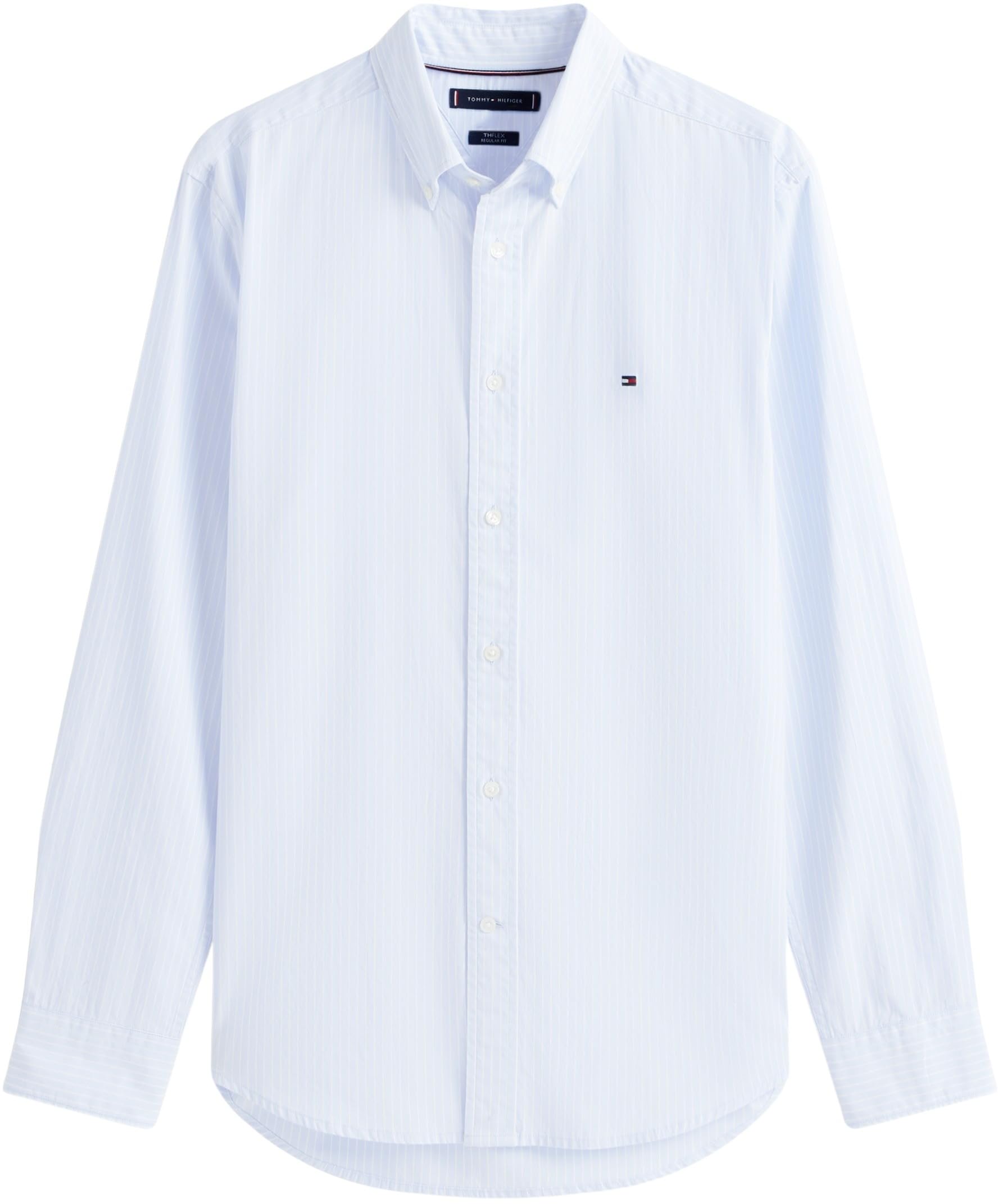 Tommy Hilfiger Herren Core Hairline Poplin Rf Shirt Mw0mw41399 L/S Shirt (1er Pack)