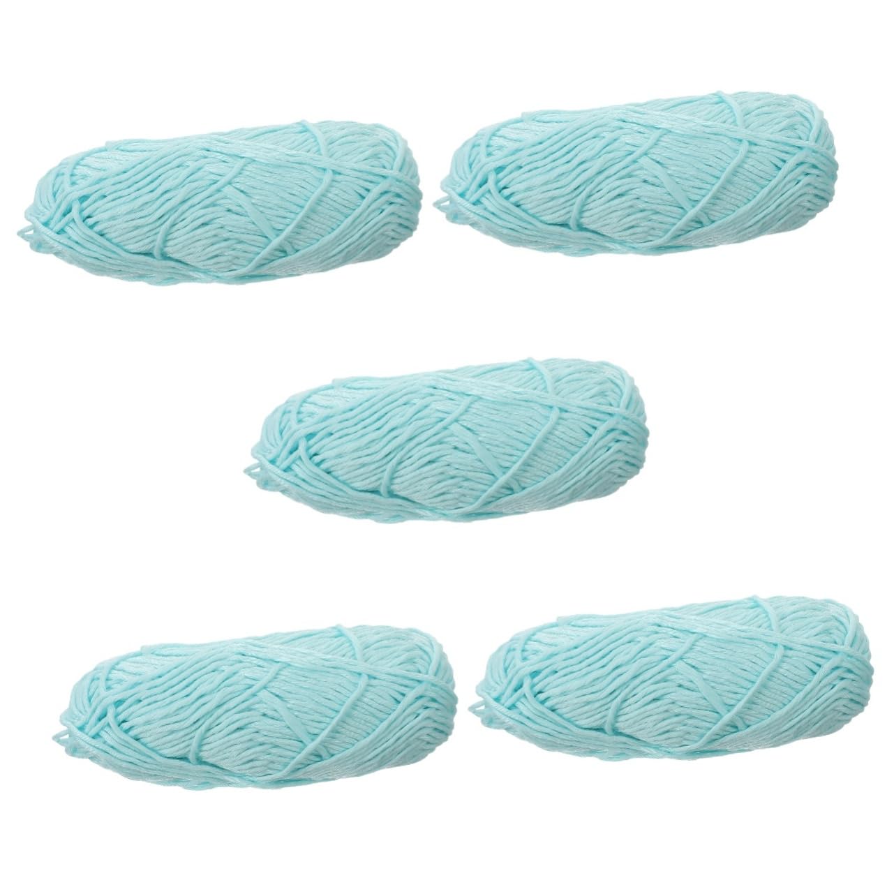 Fil à crochet portable en lot de 2 rouleaux de polyester pour tricot et loisirs créatifs